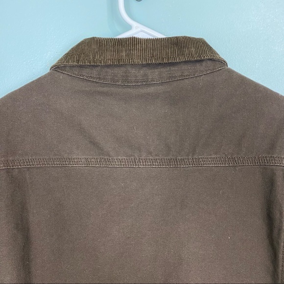 Woolrich Barn Sherpa Lined Jacket Corduroy Collar Sz L - Picture 9 of 11